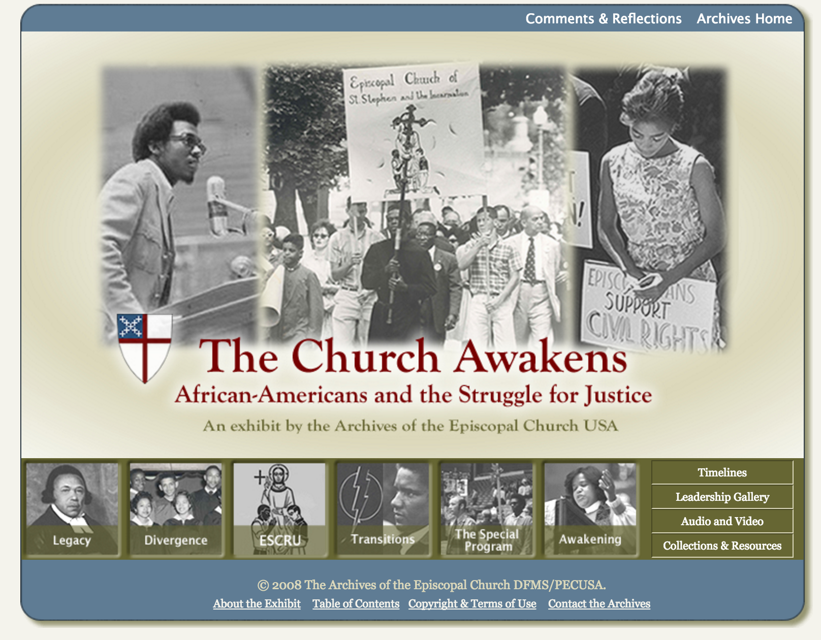 The Church Awakens home page